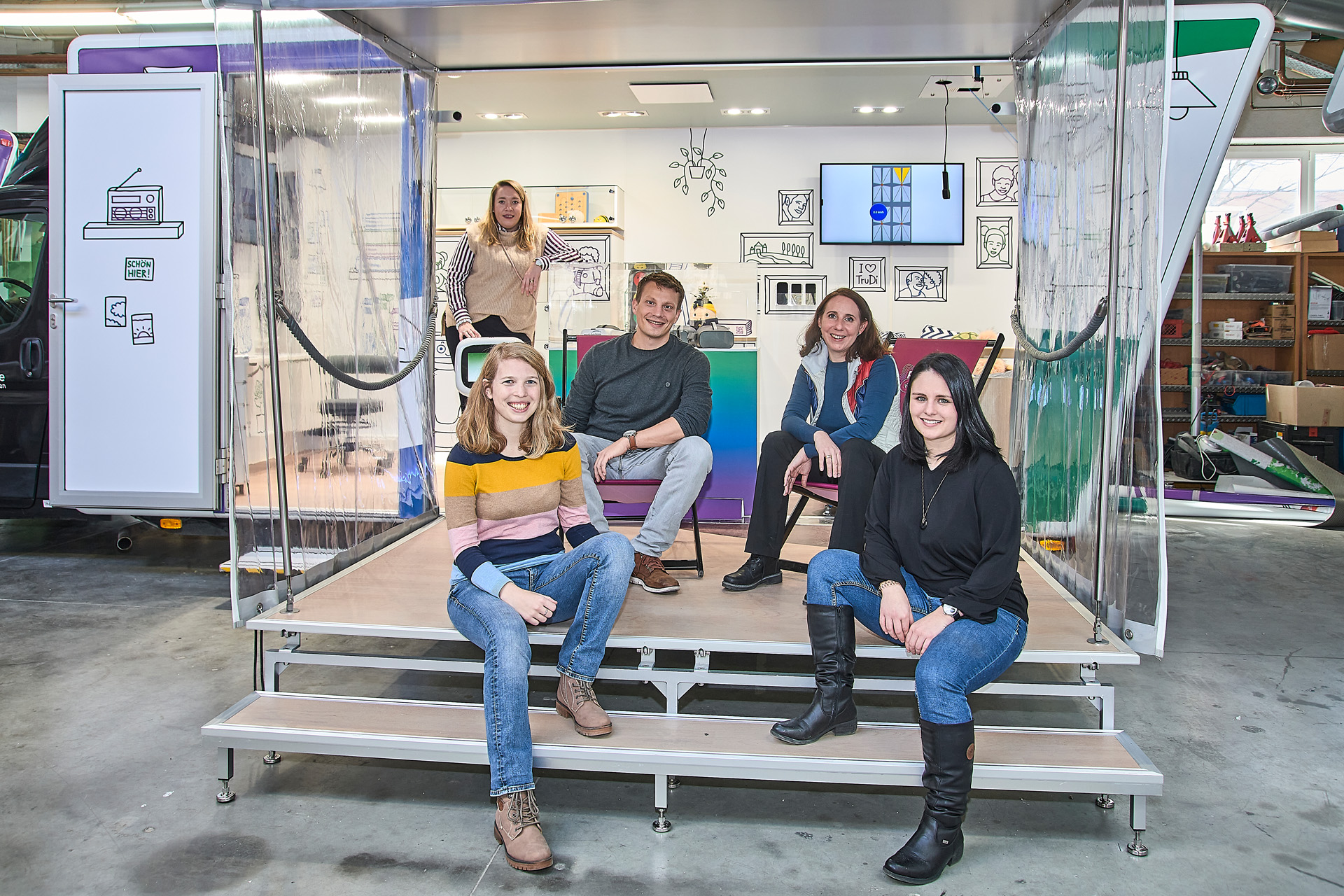 Truck der Digitalisierung des Zukunftszentrums pulsnetz KI gestartet