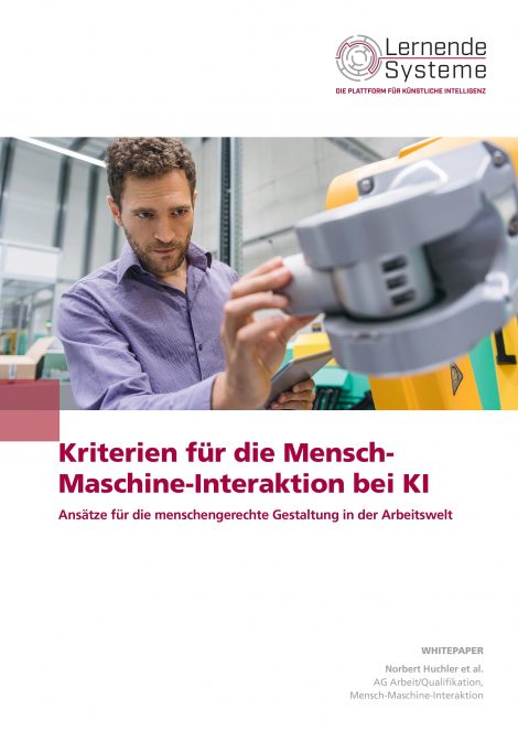 Kriterien für die Mensch-Maschine-Interaktion bei KI – Ansätze für die menschengerechte Gestaltung in der Arbeitswelt
